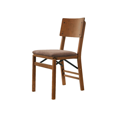 Stakmore Solid Wood Folding Dining Chairs with Padded Seat, Fruitwood (Open Box) - VMInnovations