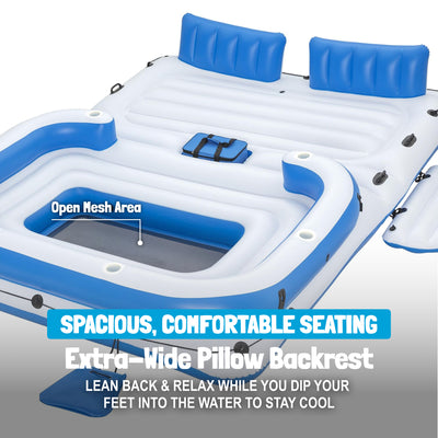 Bestway Hydro-Force Tropical Breeze 6 Person Inflatable Party Island (Open Box)
