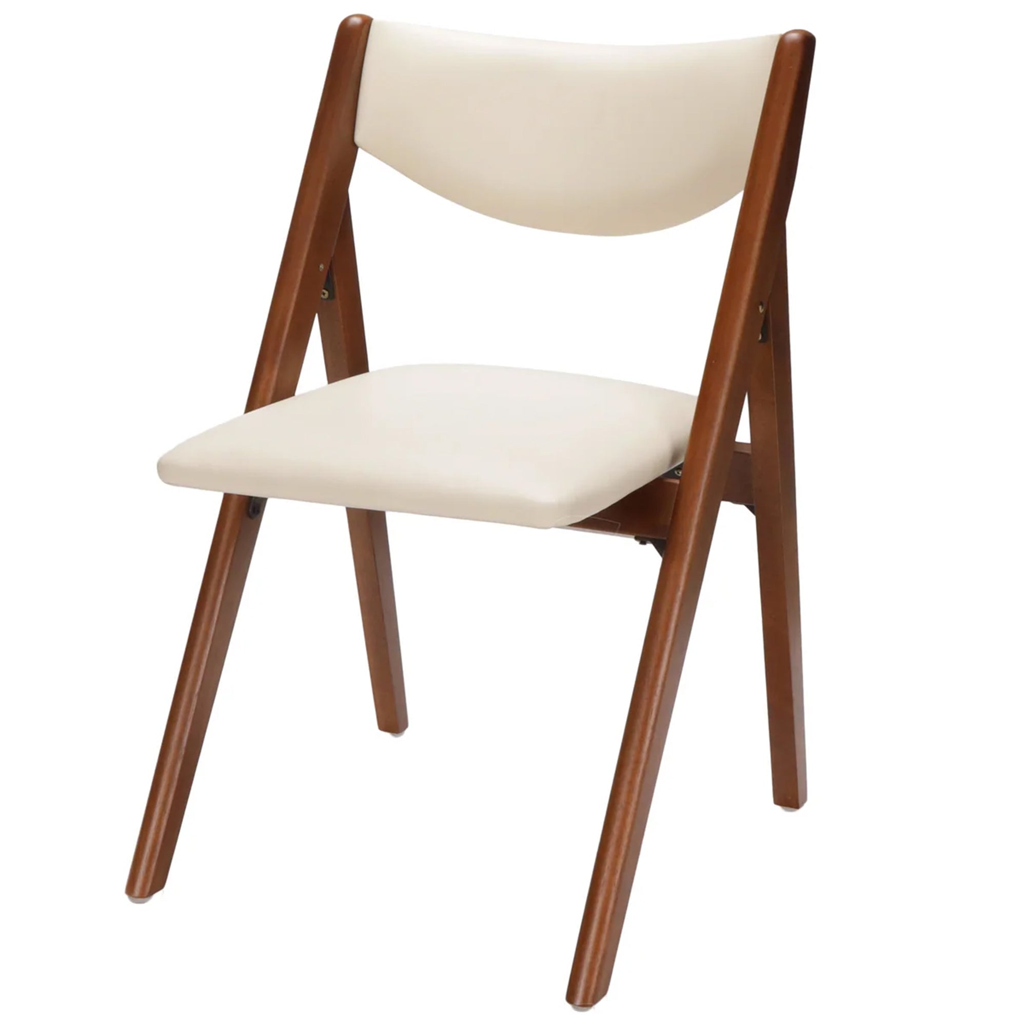 Stakmore 2Pk Retro Modern Wood Folding Chair, Padded Upholstered Seat (Open Box) - VMInnovations
