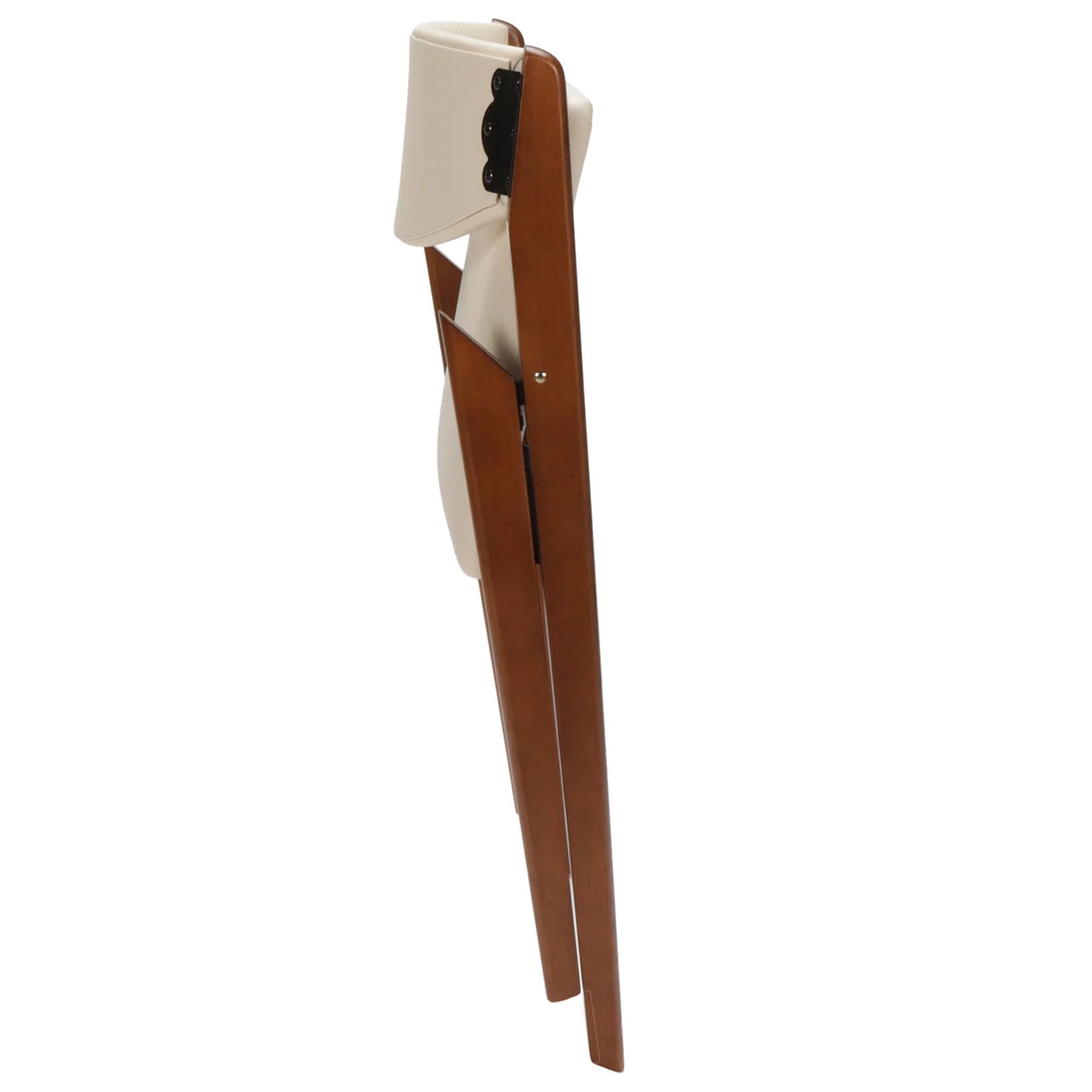 Stakmore 2Pk Retro Modern Wood Folding Chair, Padded Upholstered Seat (Open Box)