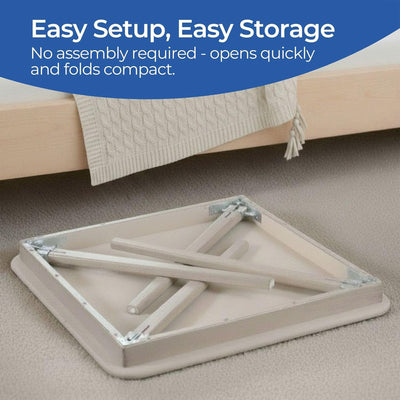 Stakmore 32x32 Wooden Square Folding Card Table, Straight Edge, Driftwood Frame