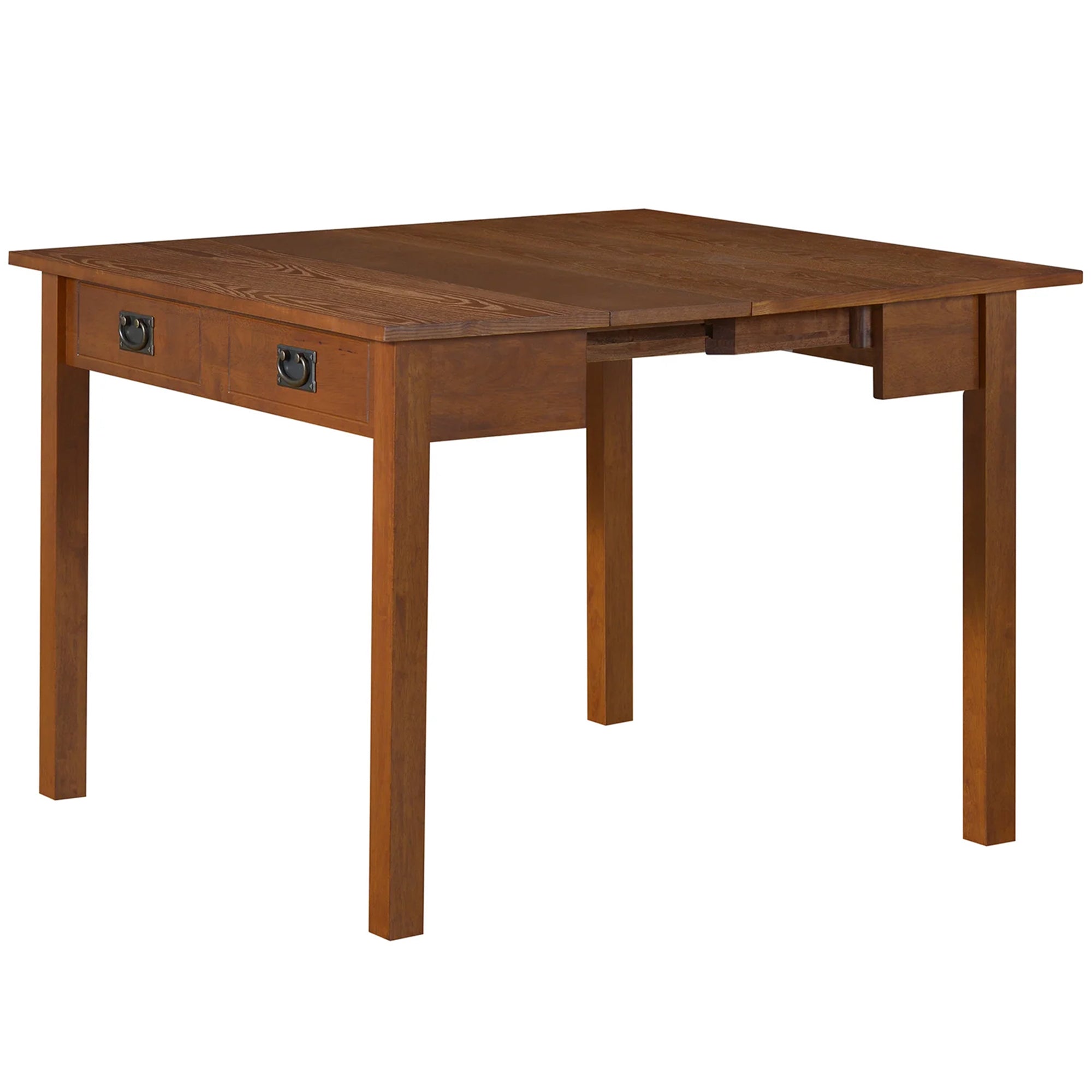 Stakmore 6-Seater Wooden Expandable Dining Table with 2 Leaves, Fruitwood Frame - VMInnovations
