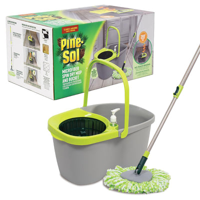 Pine-Sol Spin Mop & Bucket Cleaning Set for Hardwood Floors (Open Box)