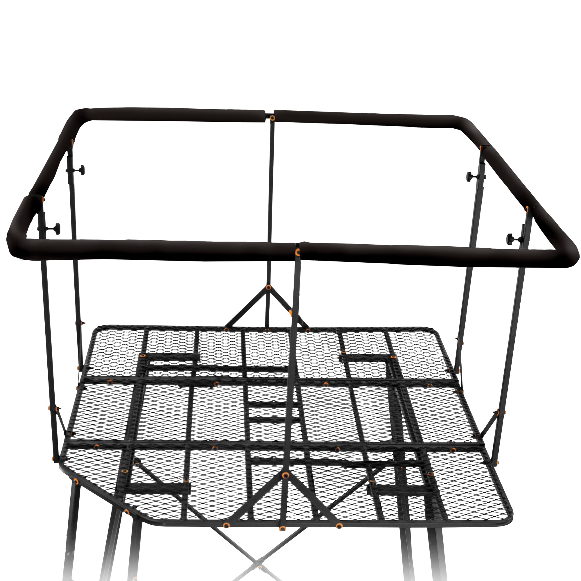 Muddy Roost Quad Pod 10' Steel Hunting Stand with Ladder, Steel Frame, Camo (For Parts)