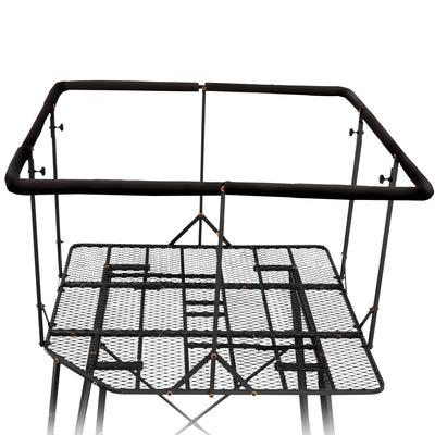 Muddy Roost Quad Pod 10' Steel Hunting Stand with Ladder, Steel Frame, Camo (For Parts)