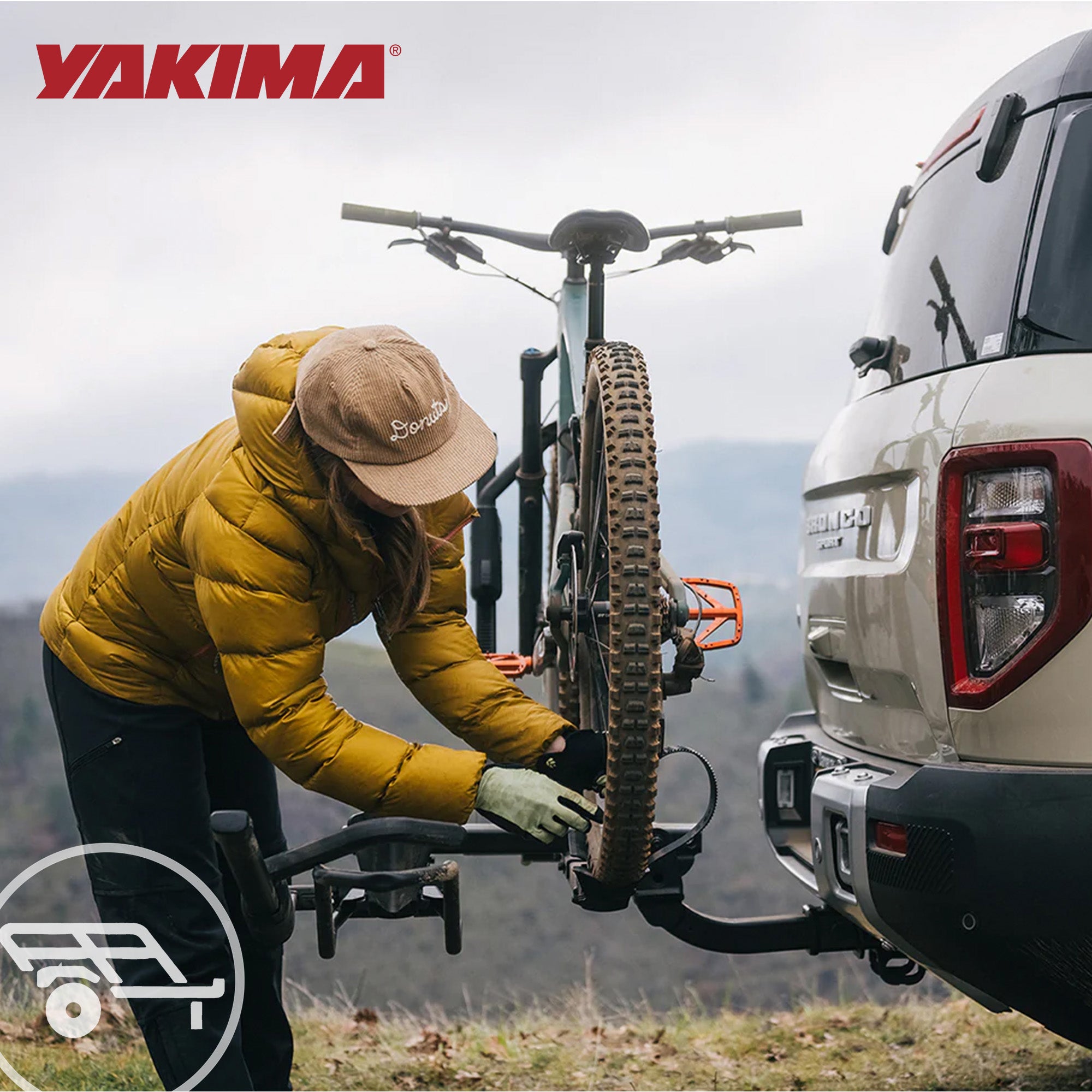 Yakima HoldUp 2-Bike Platform Rack Rear Carrier for Cars, Fits 2"  (Open Box)