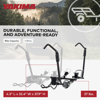 HoldUp +2 Add-On Metal Bike Rack Extension for 2-in Hitch Receivers (Open Box)