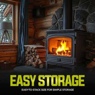 Sun Joe Smokin' Joe's Firewood, Kiln Dried Juniper Firewood for Stoves, 20 Logs (Open Box)