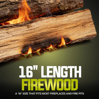 Sun Joe Smokin' Joe's Firewood, Kiln Dried Juniper Firewood for Stoves, 20 Logs (Open Box)