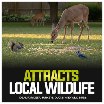 Sun Joe Whole Corn, All Season Feed for Wildlife and Outdoor Feeding, 50 lb Bag - VMInnovations