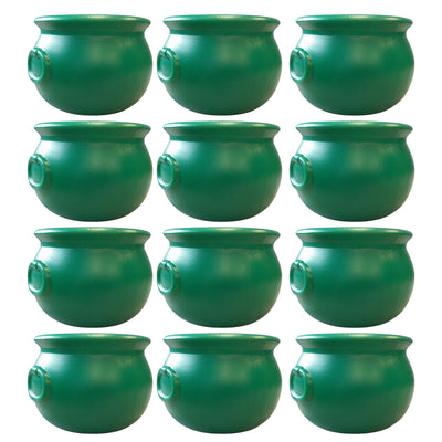 Union Products St. Patrick's Day Cauldron, 8" Treat Container, Green, 12 Pack
