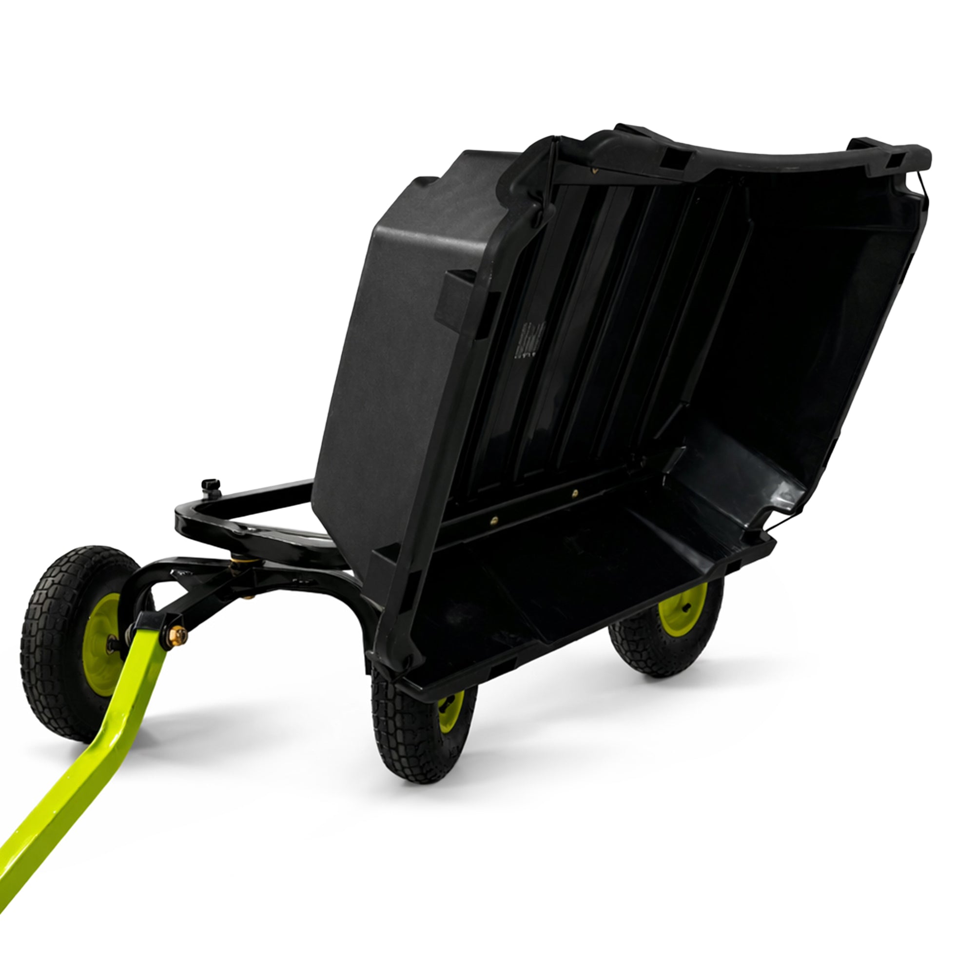 Yard Tuff 7 Cu Ft Poly Dual Side Dump Wagon, Tow Behind, 1000 Lb Capacity