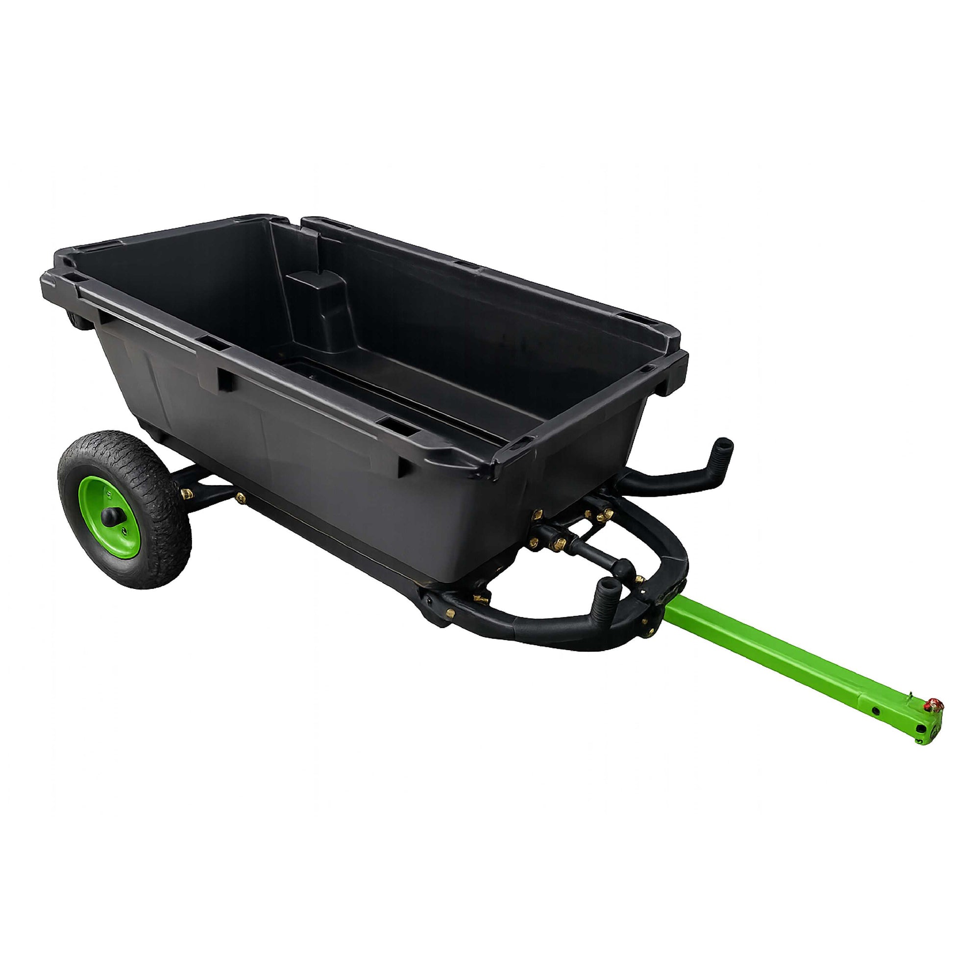 Yard Tuff 7 Cu Ft Poly Yard Cart Wheelbarrow, Tow Behind, 600 Lb Capacity