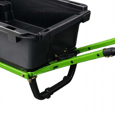 Yard Tuff 7 Cu Ft Poly Yard Cart Wheelbarrow, Tow Behind, 600 Lb Capacity