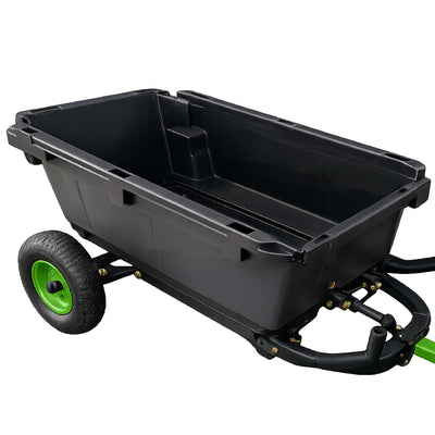 Yard Tuff 7 Cu Ft Poly Yard Cart Wheelbarrow, Tow Behind, 600 Lb Capacity