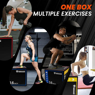 BalanceFrom 3-in-1 Foam Plyometric Jump Box, Workout Platform (Open Box)