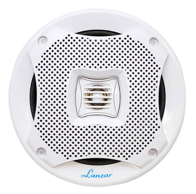 4) LANZAR AQ5CXW 5.25" 800W 2-Way Marine Boat Speakers Water Resistant White