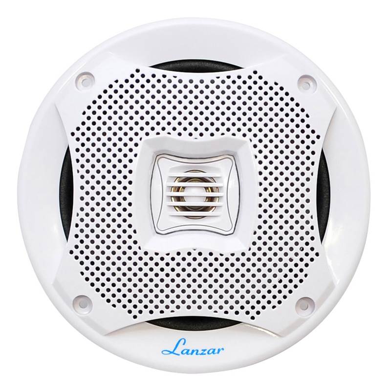 4) LANZAR AQ5CXW 5.25" 800W 2-Way Marine Boat Speakers Water Resistant White