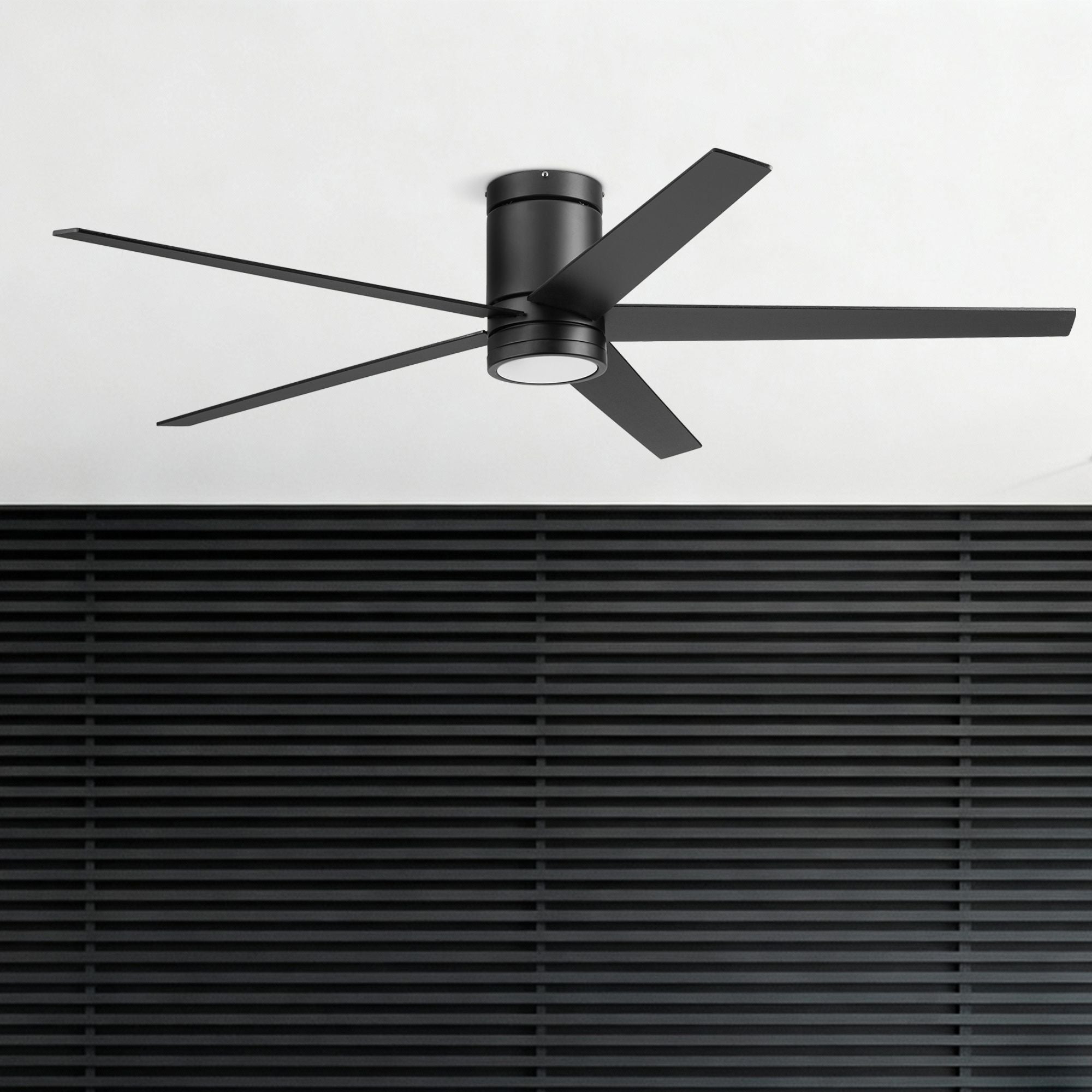 Honeywell Graceshire 60 Inch Ceiling Fan with LED Light and Remote, Matte Black - VMInnovations