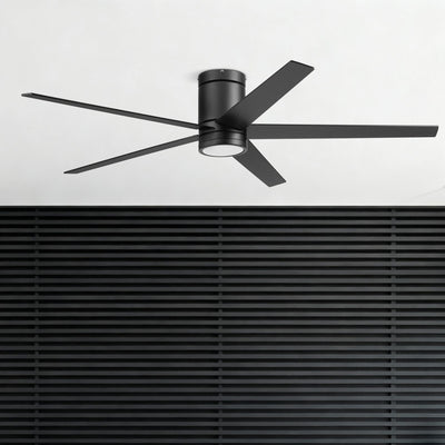 Honeywell Graceshire 60 Inch Ceiling Fan with LED Light and Remote, Matte Black - VMInnovations