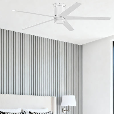 Honeywell Graceshire 60 Inch Ceiling Fan with LED Light & Remote, Brushed Nickel - VMInnovations