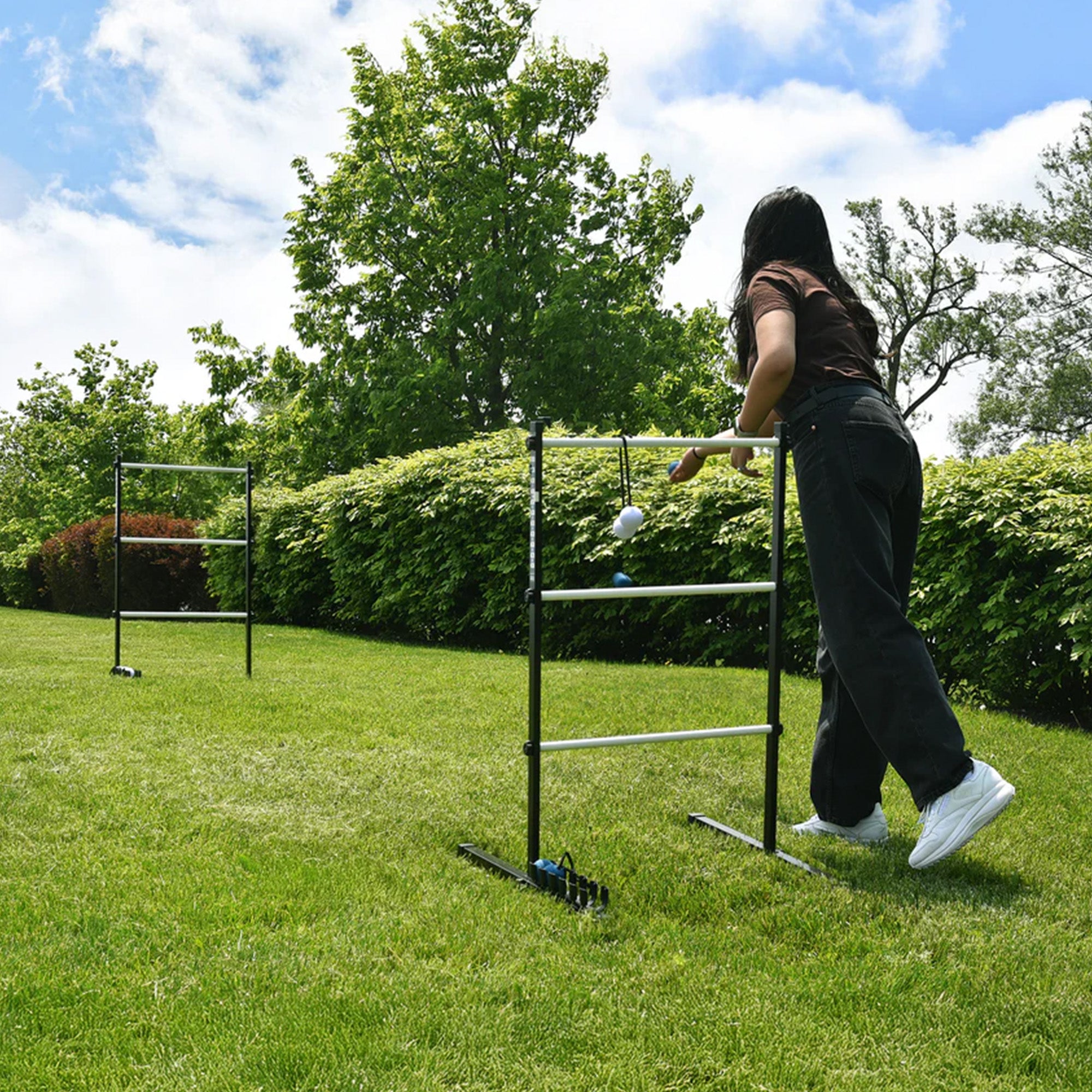Ladder Golf Extreme Metal Tournament Edition Ladder Ball Toss Game Set(Open Box) - VMInnovations
