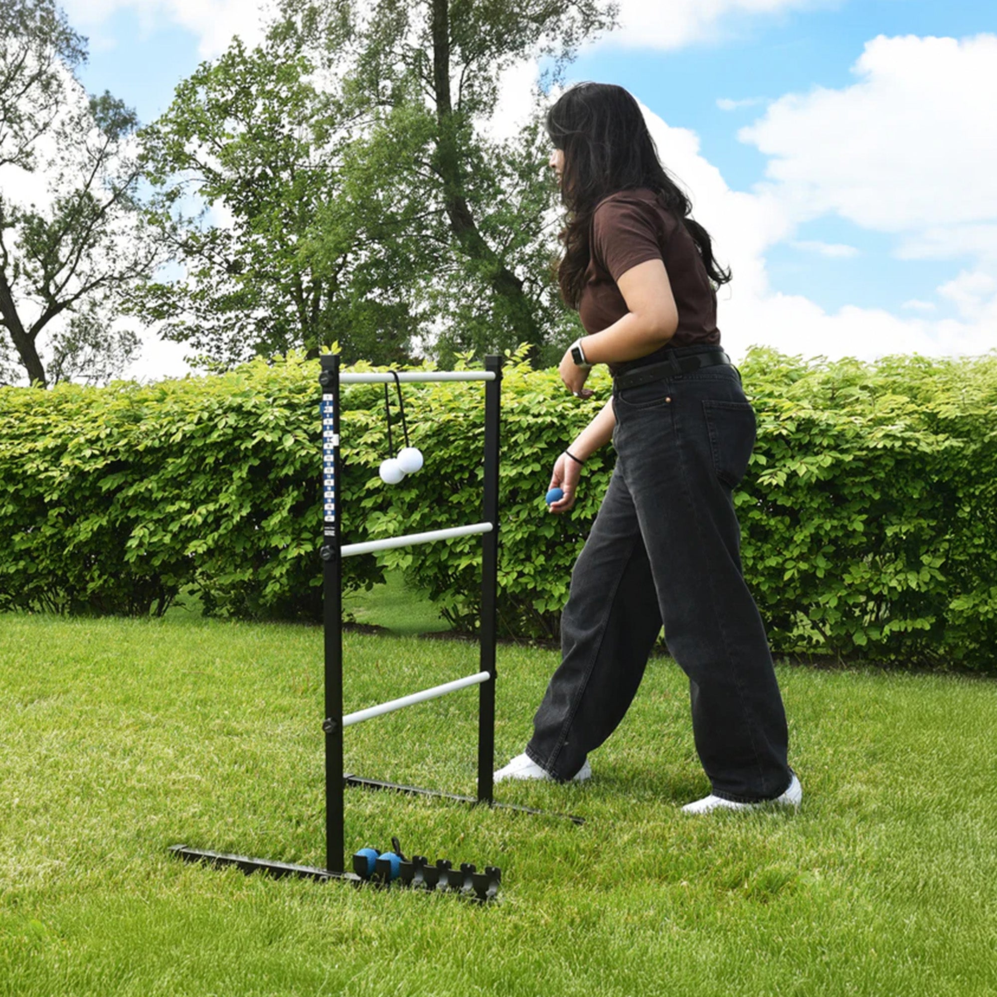 Ladder Golf Extreme Metal Tournament Edition Ladder Ball Toss Game Set(Open Box) - VMInnovations