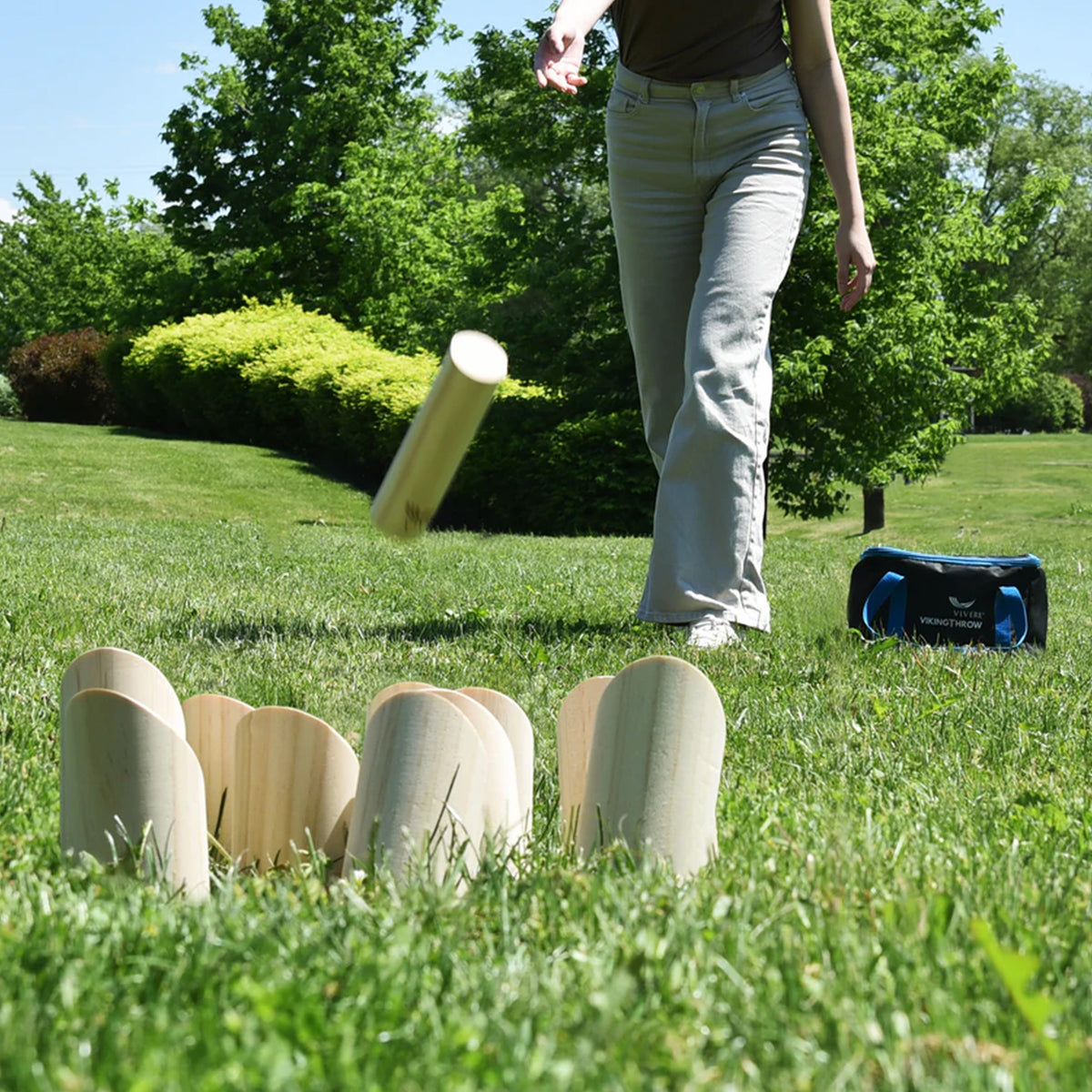 Vivere Viking Throw Tournament Edition Outdoor Game Set for Lawn (Open Box)