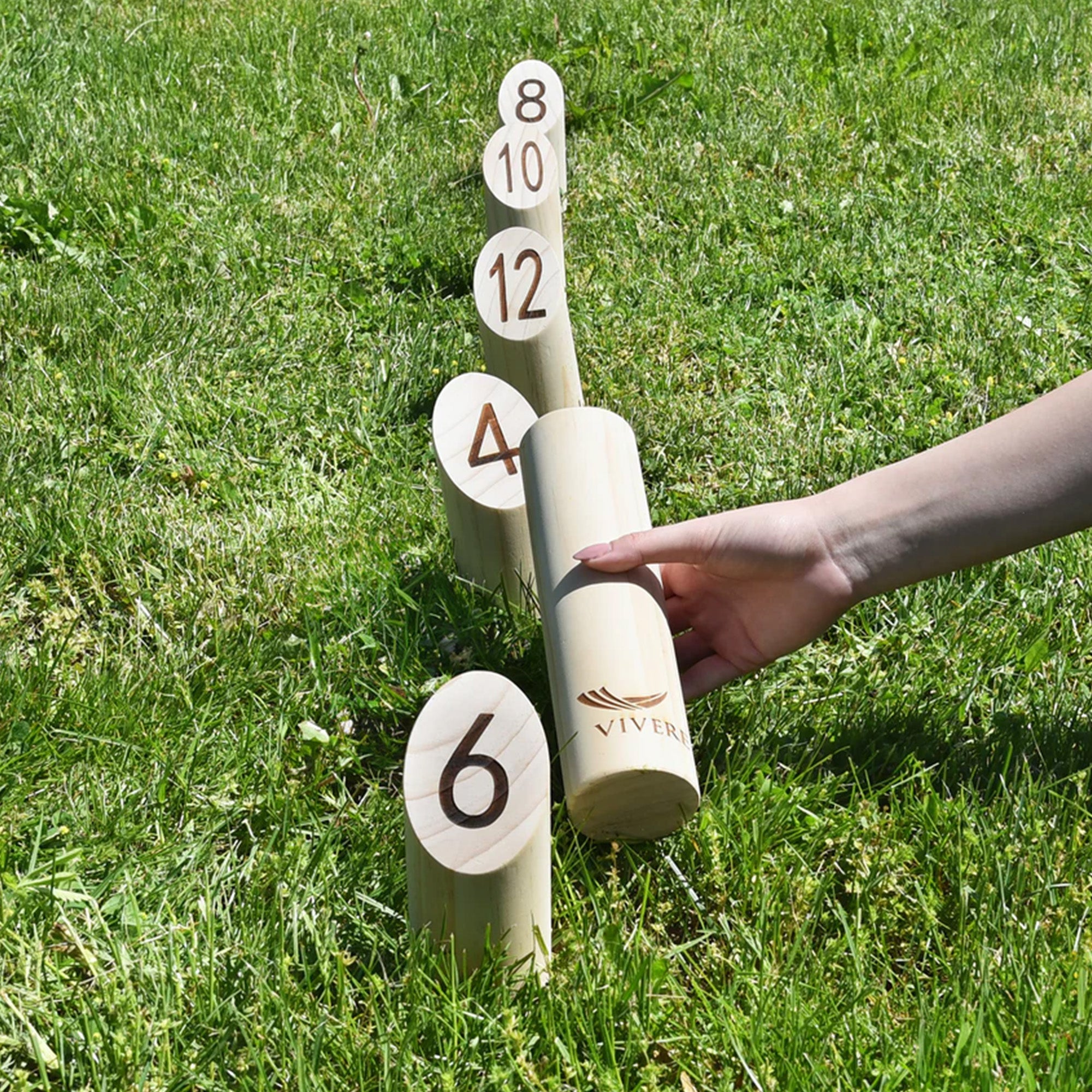 Vivere Viking Throw Tournament Edition Outdoor Game Set for Lawn & Backyard Play (Open Box)