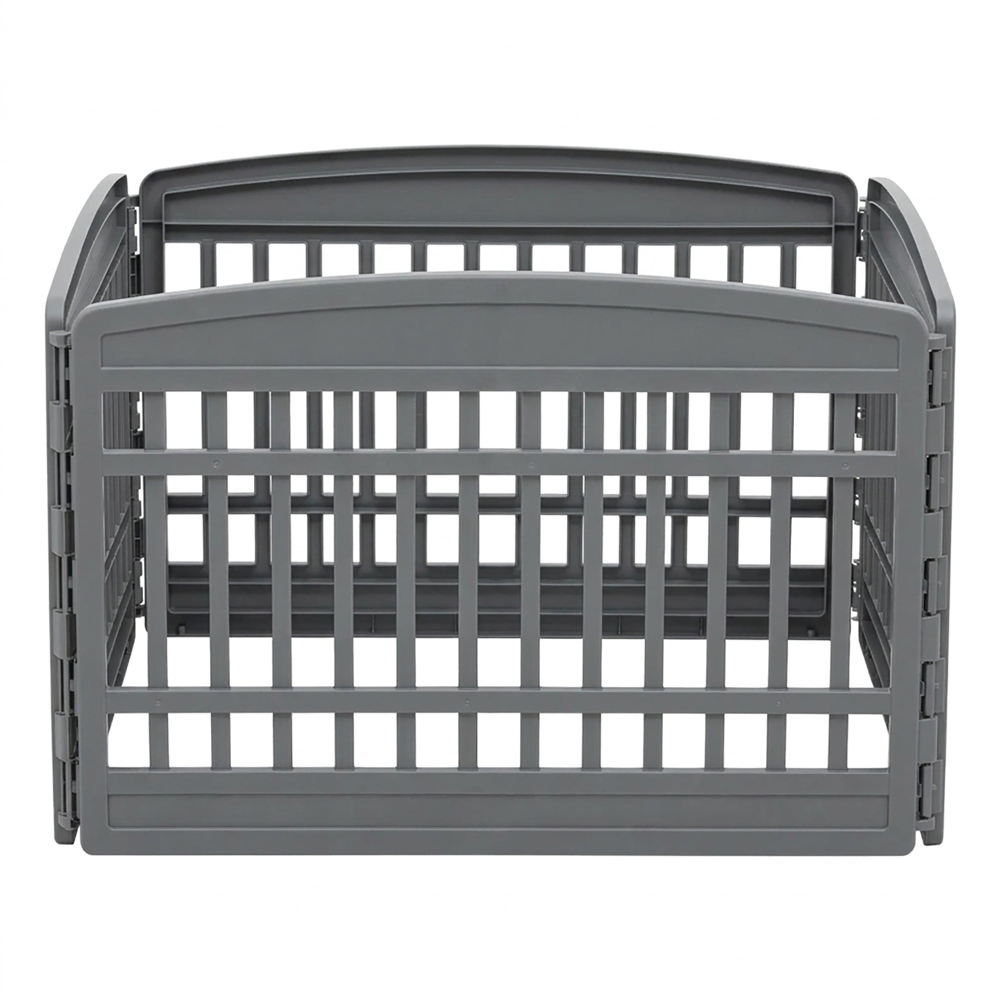 IRIS USA 24" Exercise Pet Playpen, Plastic 4 Panel Gate with Door for Dogs(Used)