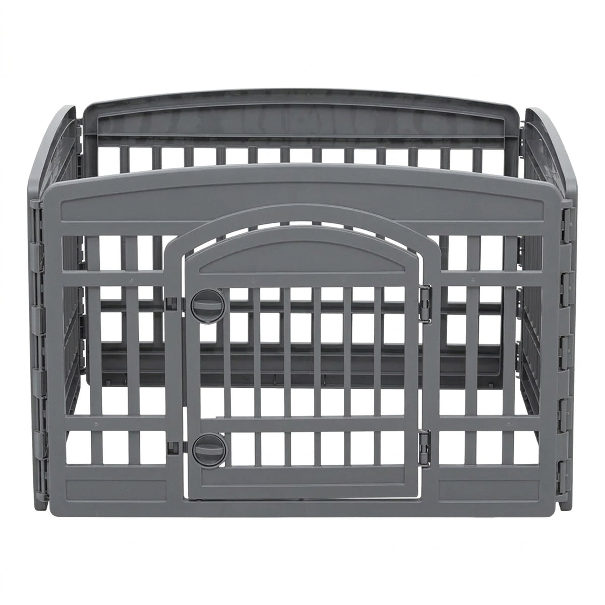 IRIS USA 24" Exercise Pet Playpen, Plastic 4 Panel Gate with Door for Dogs(Used) - VMInnovations