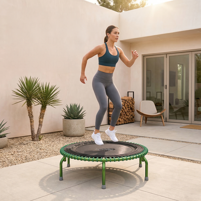 JumpSport 44" PRO Fitness Trampoline Model 550 Workout Exercise Rebounder, Green - VMInnovations