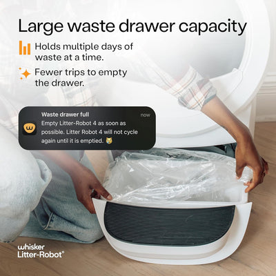 Litter-Robot 4 Supply Bundle by Whisker, Self-Cleaning Cat Litter Box, (Used) - VMInnovations