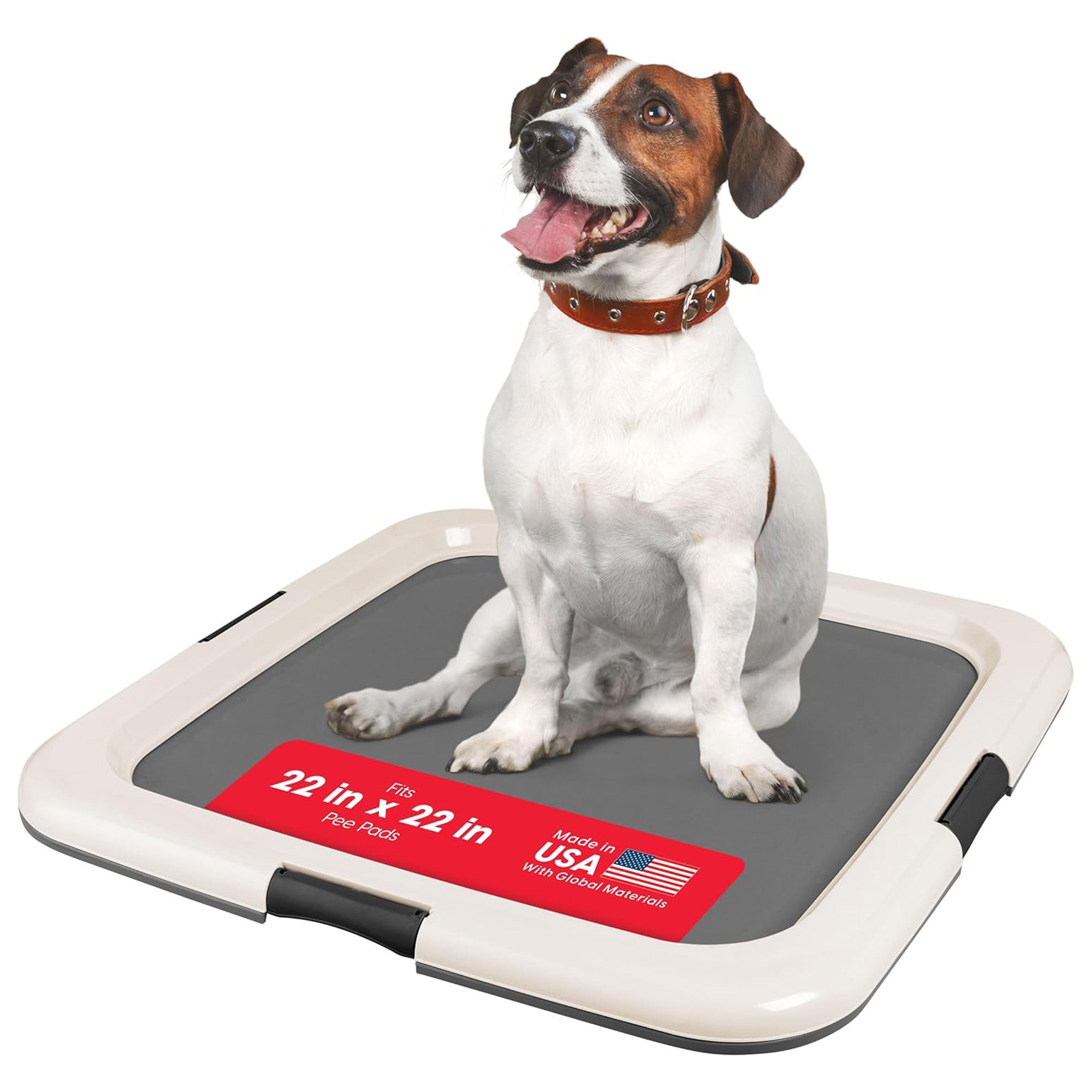 IRIS USA Secure Pee Pad Holder for Regular Sized Dogs, Fits 22"x22"  (Open Box) - VMInnovations