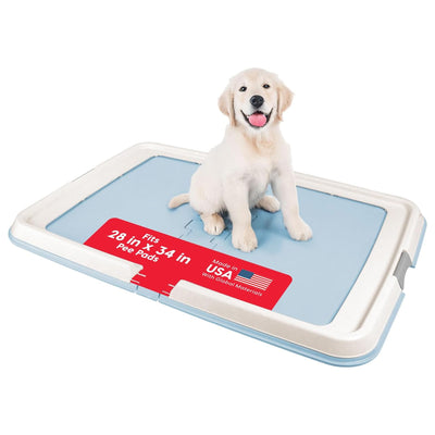 IRIS USA Secure Pee Pad Holder for Large Sized Dogs, Fits 28"x34" Pad (Open Box)