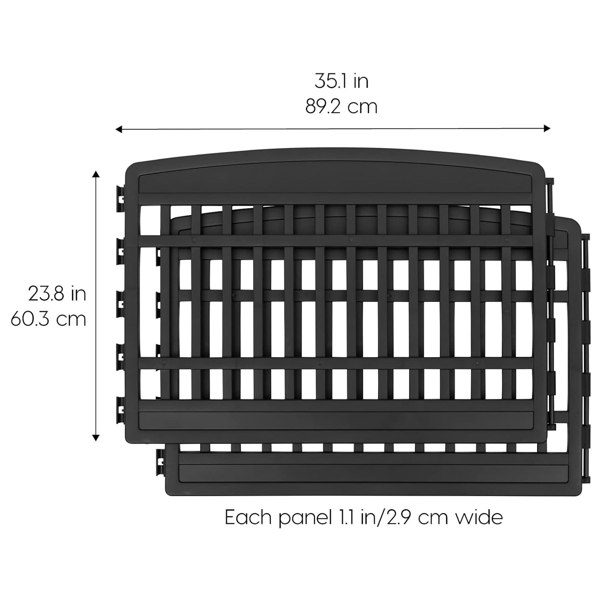 IRIS USA 24" Add-On Panels, Portable Gate for Pet Dog Playpen 2 Pack (Open Box)