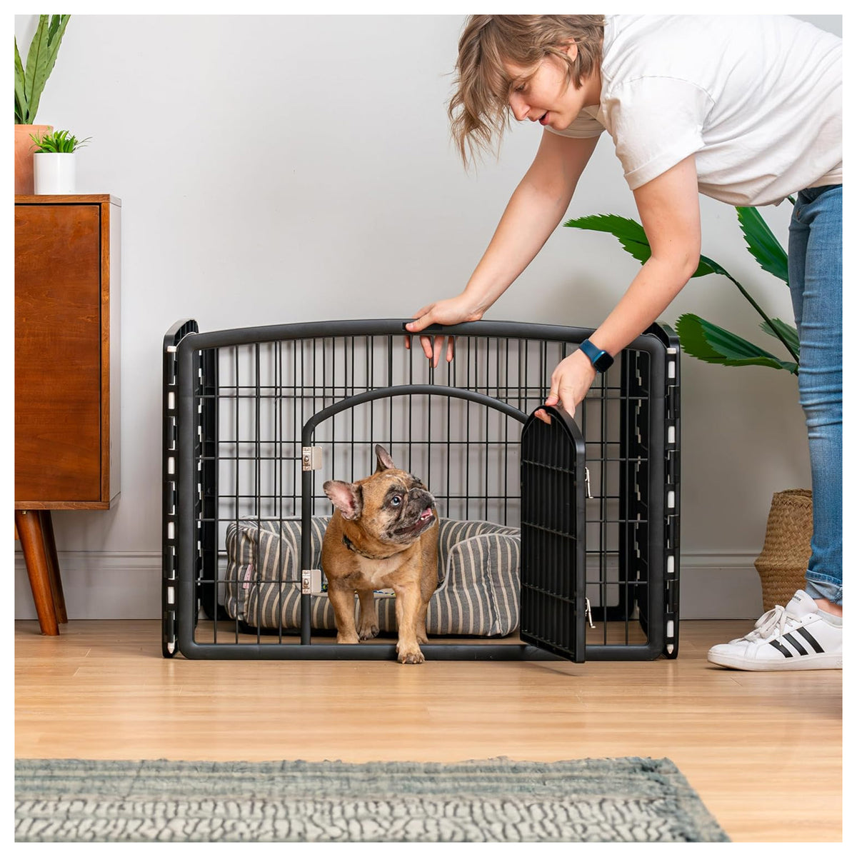 IRIS USA 24" Add-On Panels, Portable Gate for Pet Dog Playpen 2 Pack (Open Box)