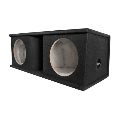 QPower Dual 10 Inch Horn Ported Subwoofer Box Enclosure, 5/8" MDF, (Open Box)