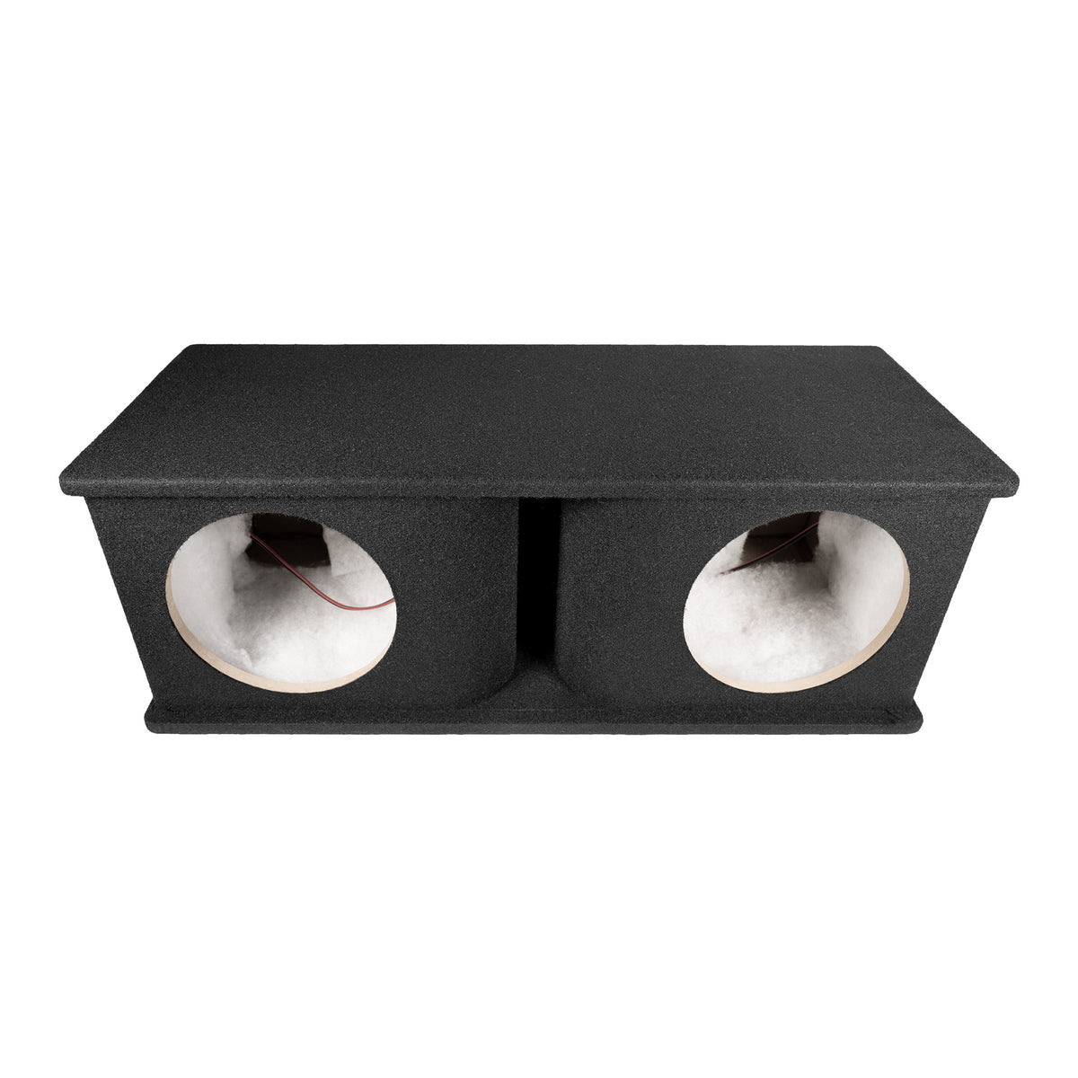 QPower Dual 10 Inch Horn Ported Subwoofer Box Enclosure, 5/8" MDF, (Open Box)