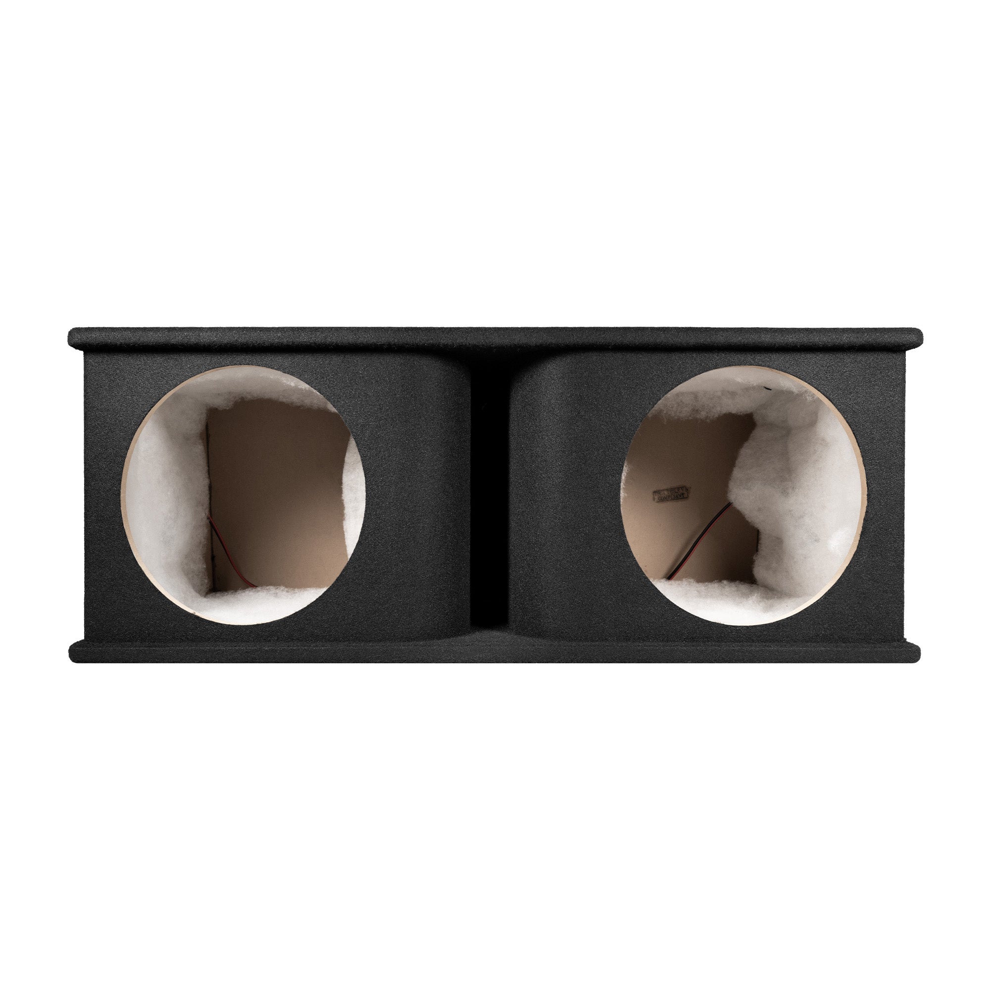 QPower Dual 12 Inch Horn Ported Subwoofer Box Enclosure, 5/8" MDF, (Open Box)