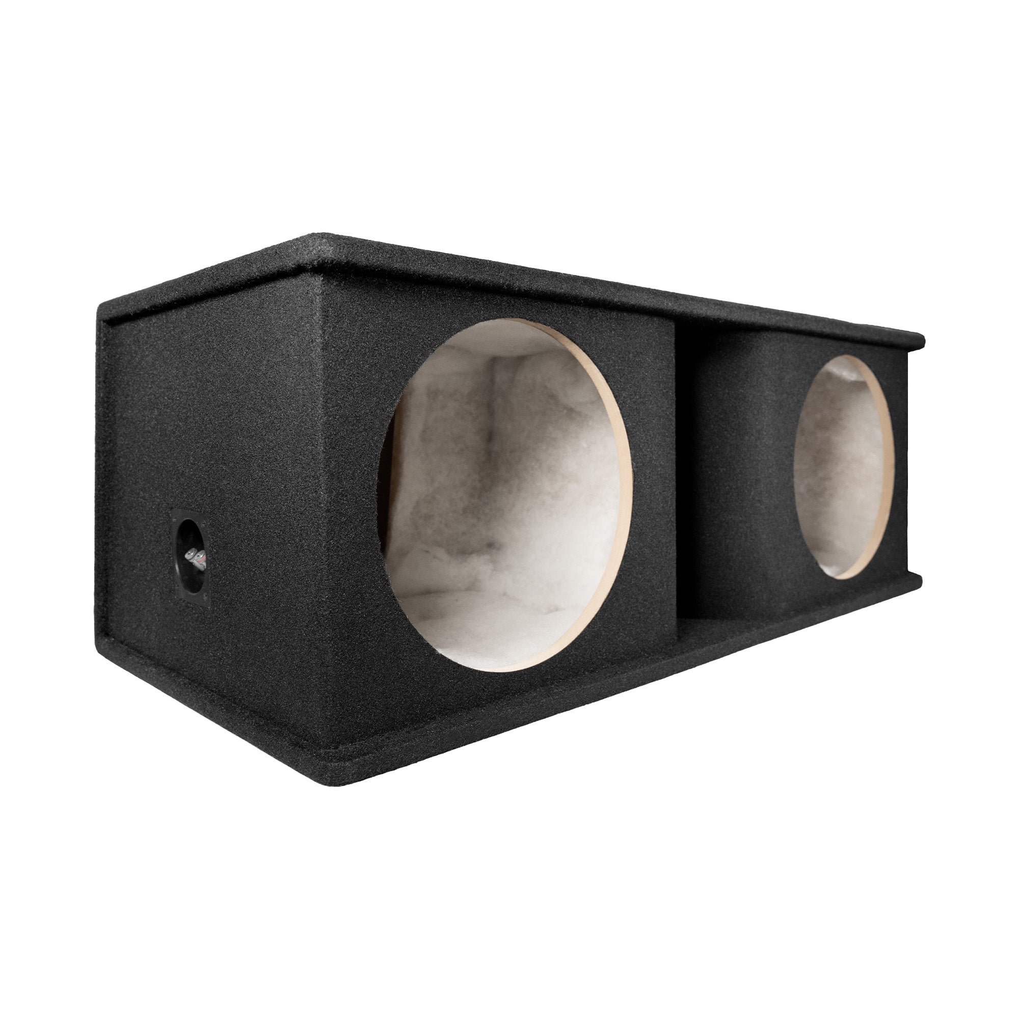 QPower Dual 12 Inch Horn Ported Subwoofer Box Enclosure, 5/8" MDF, (Open Box)