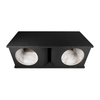 QPower Dual 12 Inch Horn Ported Subwoofer Box Enclosure, 5/8" MDF, (Open Box)
