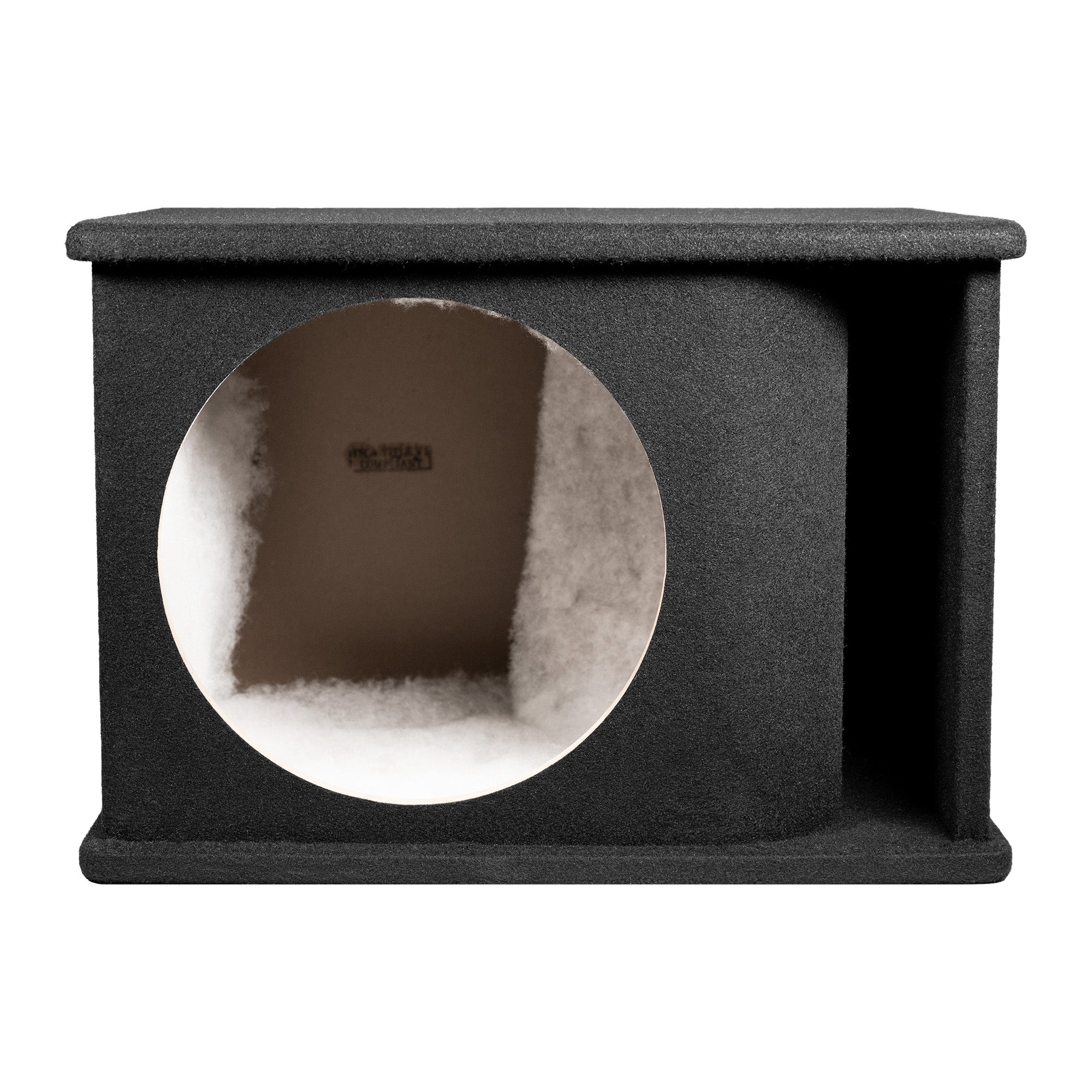 QPower 12" Single Horn Ported Subwoofer Box Enclosure, 5/8" MDF, (Open Box)