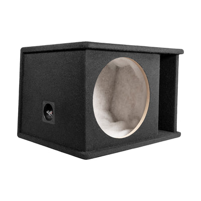 QPower 12" Single Horn Ported Subwoofer Box Enclosure, 5/8" MDF, (Open Box)
