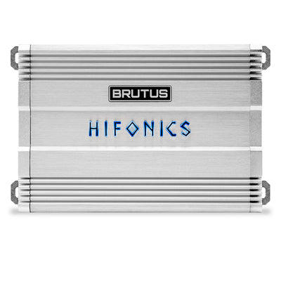 Hifonics Brutus BG 560 Watt 2 Channel Amplifier with Built-In UV Meter, Silver - VMInnovations