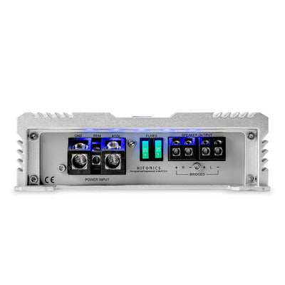 Hifonics Brutus BG 560 Watt 2 Channel Amplifier with Built-In UV Meter, Silver - VMInnovations