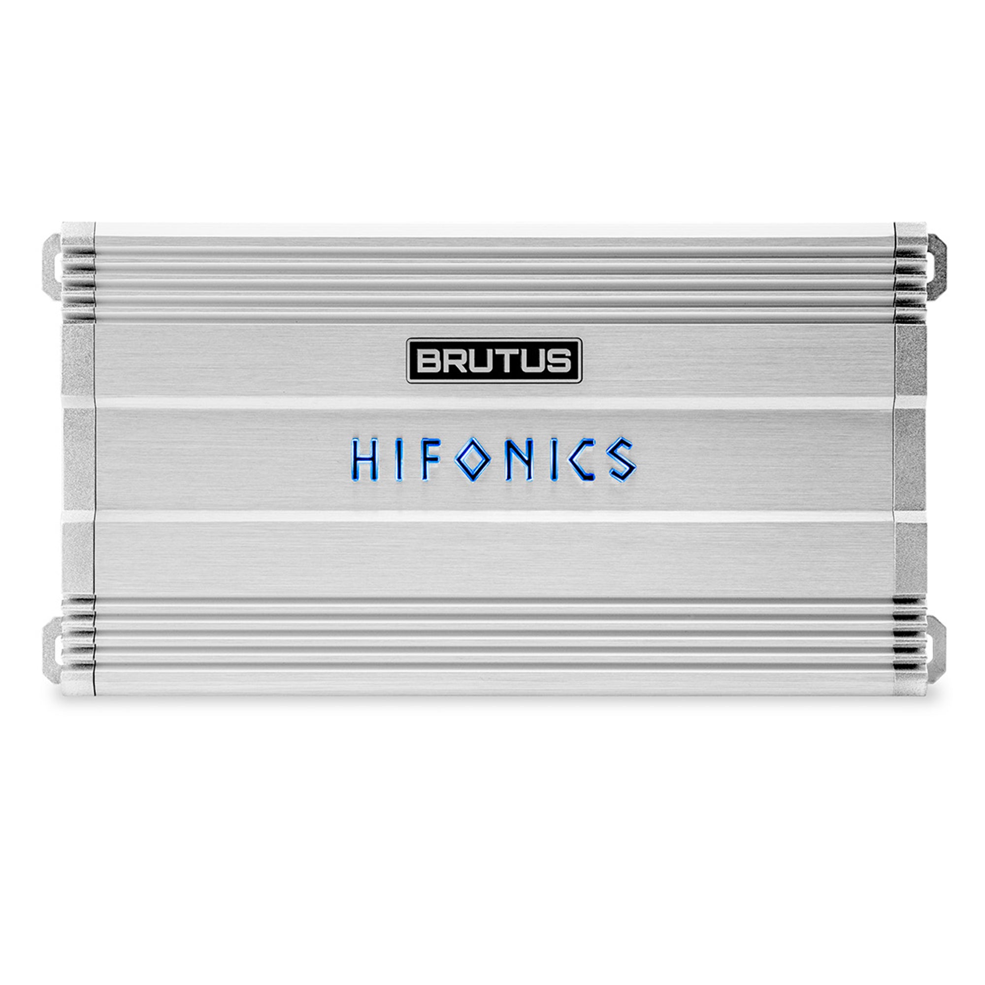 Hifonics Brutus BG 1000 Watt 2 Channel Amplifier with Built-In UV Meter, Silver - VMInnovations