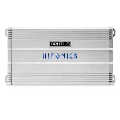 Hifonics Brutus BG 1000 Watt 2 Channel Amplifier with Built-In UV Meter, Silver - VMInnovations