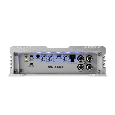 Hifonics Brutus BG 1000 Watt 2 Channel Amplifier with Built-In UV Meter, Silver - VMInnovations