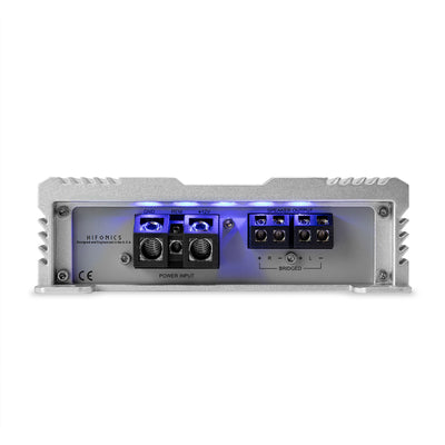 Hifonics Brutus BG 1000 Watt 2 Channel Amplifier with Built-In UV Meter, Silver - VMInnovations